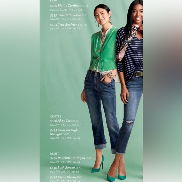 CAbi Jeweled Buttons Burst of Mint Wallis Cardigan Sweater in Julep (Green) M - Picture 7 of 16